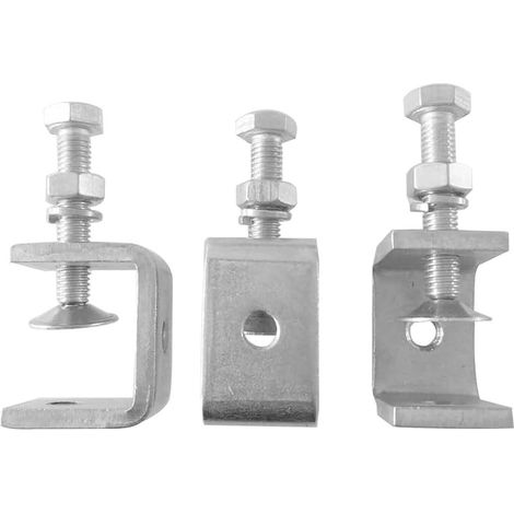 Serre-joints en C robustes acier inoxydable avec vis réglable (1/4)