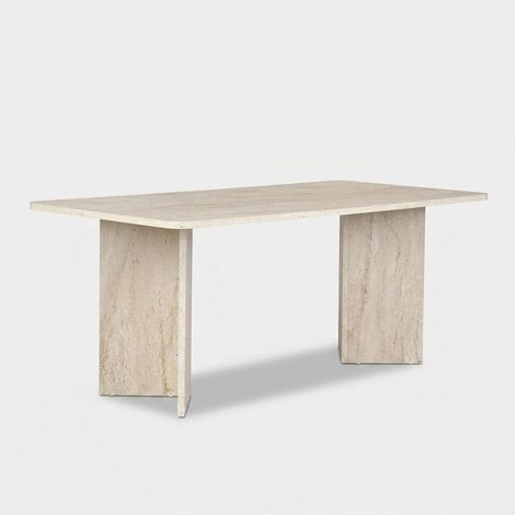 Tavolo da pranzo moderno 180x90 in melaminico Linza - Beige (1/5)