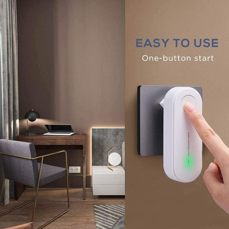 Générateur d'ions Purificateur d'air Mini Portable Filtre enfichable Purificateur d'air Désodorisant pour la maison Chambre Cuisine Bureau Supprimer la fumée Odeur Poussière Pollen Blanc (1/4)