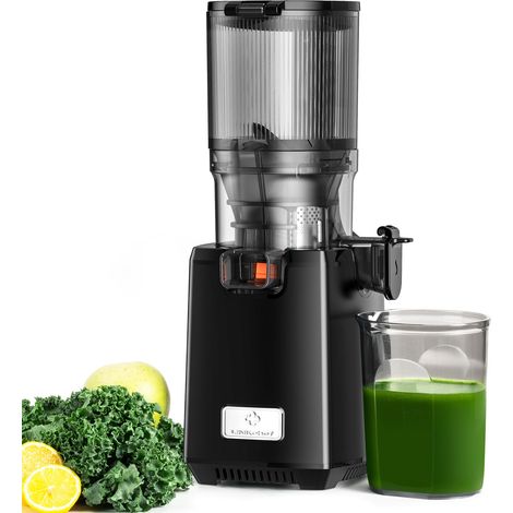 Entsafter Zentrifuge 250W 1,8L, Große Kapazität, CE-Zertifiziert, Große Einfüllöffnung, Leicht zu Reinigen, Schwarz (1/5)