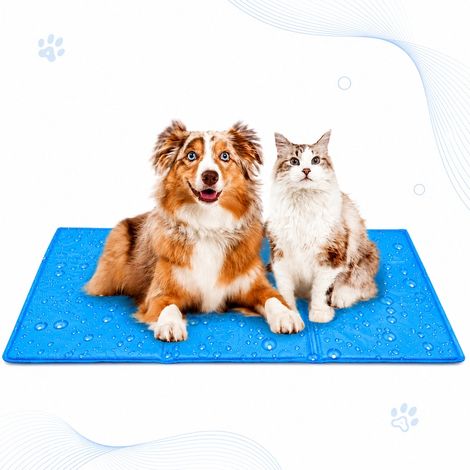 Tappetino rinfrescante per animali domestici, Sofia CONCEPT, impermeabile, 90 x 50 cm, grande, blu navy (1/5)