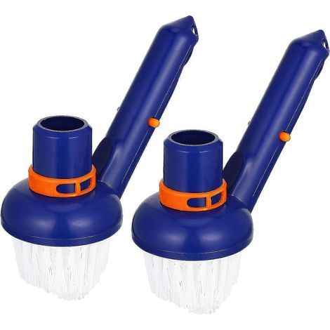 Brosse de nettoyage pour piscine, pour les parois, le fond, les marches et les carreaux, utilisation manuelle dans les spas, les lacs, les fontaines et les baignoires-AquaForge