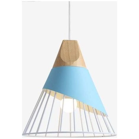 Suspension Moderne Industrielle Bois Suspension Luminaire Abat-Jour En Métal Plafonnier E27 Lustre Simple cage Créatif Réglable Pendante Fer Pour Salon Chambre Salle À Manger Cuisine Salon (1/5)