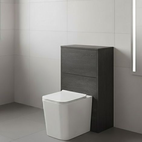Hudson Reed Juno WC Unit 500mm Wide - Graphite Grey (1/3)