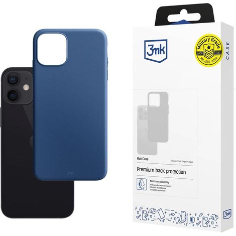 Custodia opaca 3mk per Apple iPhone 12 Mini, colore blu. (1/2)