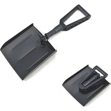 Pelle à neige, pelle à neige pliante, pelle à neige portable, pratique pour le déneigement, facile à ranger, adaptée au jardinage hivernal et aux activités de plein air.