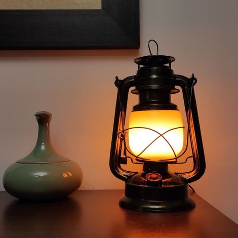 Farol Led Efecto Llama de Fuego 1300K 3W Recargable (1/4)