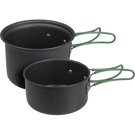 Cacerolas de aluminio anodizado ø13 x 9 cm /ø12 x 6 cm