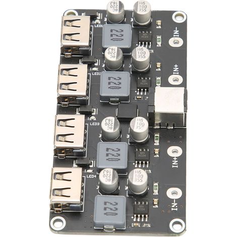 4-Wege-Schnelllademodul 12V/24V auf QC3.0 Abwärtswandler USB-Ladeplatine für Mobiltelefone (1/5)
