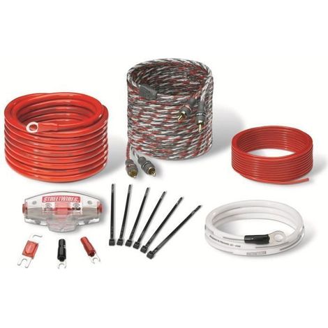 MTX ZNX10K Pack Alimentation 10mm² 5 metres d'alim 0,7m de masse câble RCA porte fusible et accessoires (1/3)