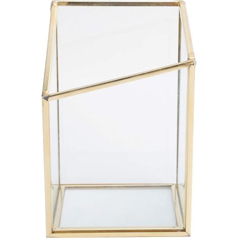 Mini Récipient De Stockage en Verre, Pot De Fleur, Vase, Bol, Boîte D'exposition De Plantes De Bureau à Domicile (1/5)