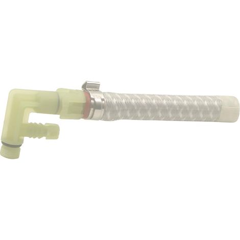 DIY Tuyau de pompe à eau de 8 cm, raccord de tuyau haute pression avec valve de sécurité mâle 1/8" L, raccord de tuyau haute température pour pompe à eau JYPC-5 45 W et autres machines à (1/5)