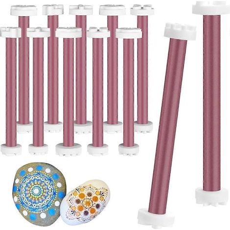 20 outils à pointiller pour la peinture de pétales, outils à pointiller pour mandalas sur pierres, ensemble de 10 stylos - JBMEDIA (1/4)