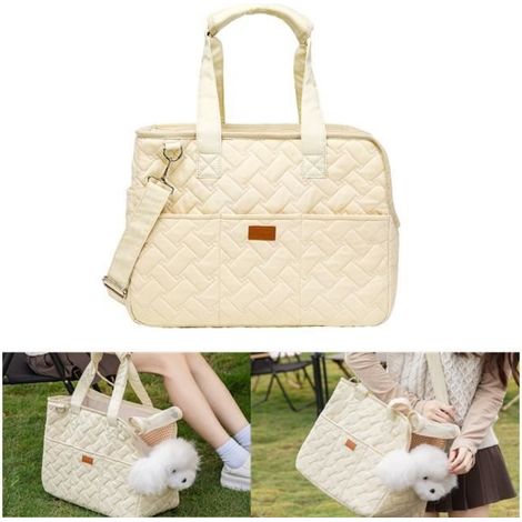 Sac pour animaux de compagnie respirant de grande capacité, sac à bandoulière unique pour l'extérieur, sac à main portable