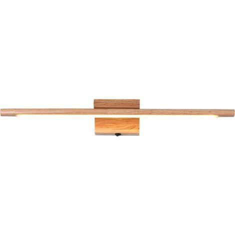 Applique murale salle de bain en bois 60 cm – LED IP44 étanche – Éclairage moderne pour maquillage et soins – Installation facile (1/5)