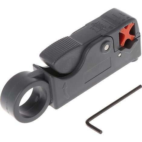 Outil de coupe rotatif pour câble coaxial RG58 RG6 (1 pièce) - Dénudeur pour câble gris