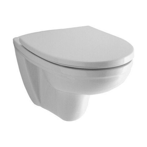 Geberit – Abattant de WC suspendu avec couvercle à fermeture amortie – Charnières métal – Finition blanche élégante – Confort optimal