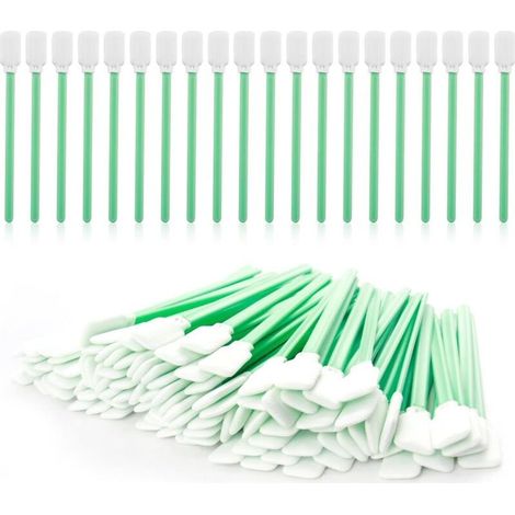100 Pcs Mini Bâtonnets de Nettoyage Non Pelucheux, pour Appareils Électroniques, Lentilles de Caméra et Surfaces Délicates, pour Zones Difficiles à Atteindre (1/5)