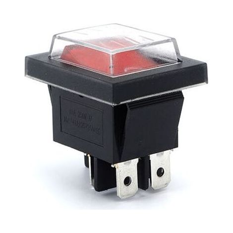 Interrupteur À Bascule - 16 A 220 V - DPST 4 Broches - Étanche IP67 - Pour Applications Intérieures Et Extérieures - 3 Pièces (1/5)
