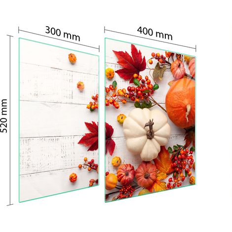 GLASSCHUTZPLATTE FÜR HERD 70x52 PUMPKIN (1/5)