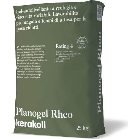 Kerakoll PLANOGEL RHEO autolivellante reologia e viscosità variabili 25 KG