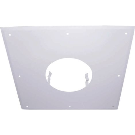 Piastra di pulizia - 400x400MM - bianca - per condotto diametro 125MM JONCOUX