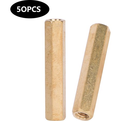 Support de carte mère en laiton avec écrous hexagonaux M3  
Accessoires d'accouplement M3x5 à M3x500, 2 voies, 25 mm - 50 à 500 pièces (1/5)