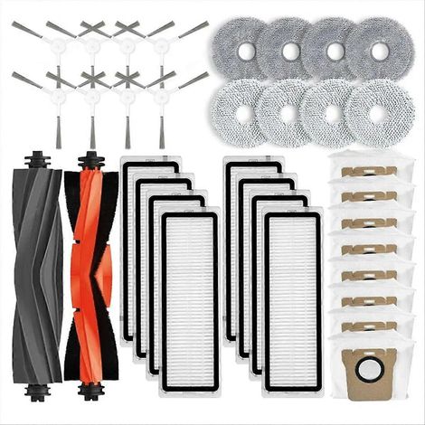 Balai électrique Omni 1S : brosse latérale principale, filtres, serpillière et sacs à poussière - kit d'entretien complet, pièces détachées compatibles, accessoires de remplacement pour nettoyage effi (1/5)