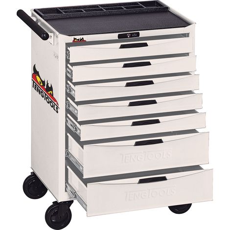 Servante d'atelier blanche 7 tiroirs Teng Tools TCW807NW
