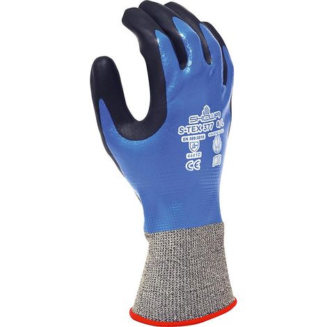 Showa 377 Nahtloser Strickhandschuh Nylon Nitril Allzweck 10/XXL (1/5)