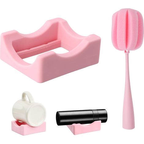 Pequeños portavasos de silicona impermeables: ideales para proyectos de bricolaje, vasos, tazas, termos antideslizantes y reutilizables. (1/5)