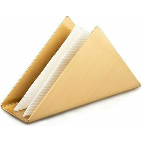 royaluxe - Distributeur de serviettes de table triangulaire moderne en acier inoxydable pour comptoirs de cuisine, tables de dîner, tables de pique-nique, (1/5)