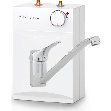 Boiler Warmwasserspeicher 5 L Untertisch steckerfertig + Armatur 2 kW Thermoflow (1/4)