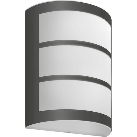 Philips Python applique murale extérieure LED Anthracite 1x6W, 21x17x8 cm (1/3)