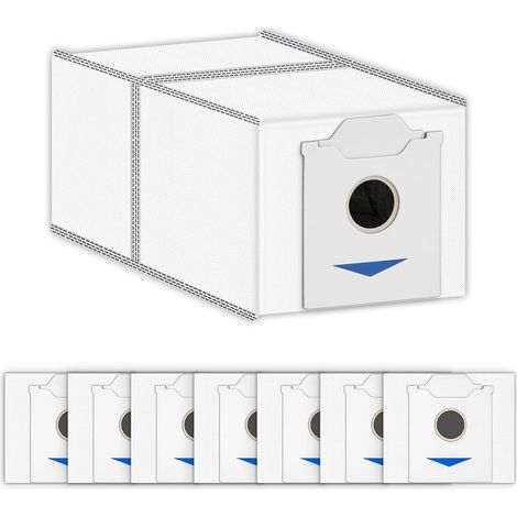 8 Pièces - Sacs à Poussière - Filtre à Charbon Actif - Compatible Ecovacs Deebot N30 Omni et N30 Pro Omni - Filtration 99,9% - Intérieur - Noir - 20x15cm (1/5)