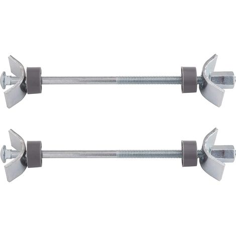 2x vis assemblage plan de travail M6 x 65mm étrier relieuse serrage fixation bague plastique ferrure jonction panneaux bois meuble lit goujon connecteur (1/2)