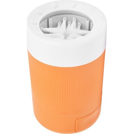 Nettoyeur de pattes pour chien portable, gobelet lave-pattes léger, outil de nettoyage des pattes pour animaux de compagnie à domicile, orange (1/5)