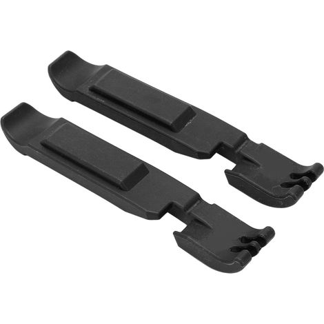 Lot de 2 démonte-pneus de vélo en nylon, outil de réparation pour VTT et vélos de route, noir (1/5)