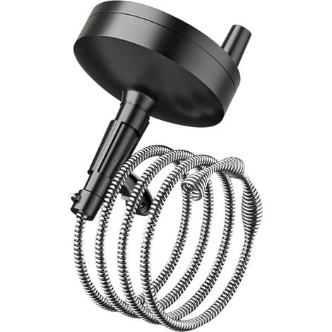 Nettoyeur de canalisations en acier flexible avec manivelle manuelle pour salle de bain, évier, baignoire, toilettes et entretien des canalisations de sol, tuyau multi-usage serpent (1/5)