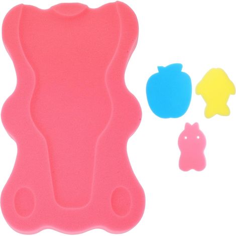 Tapis de Bain pour Bébé en Éponge Antidérapant Design Ours Mignon, Respirant et Facile à Nettoyer, Bain des Nourrissons Plusieurs Styles (1/5)