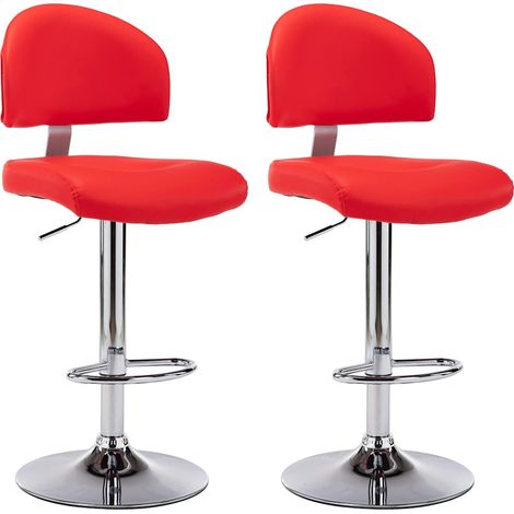 Maison Exclusive - Sgabelli da Bar 2 pz Rossi in Similpelle (1/5)