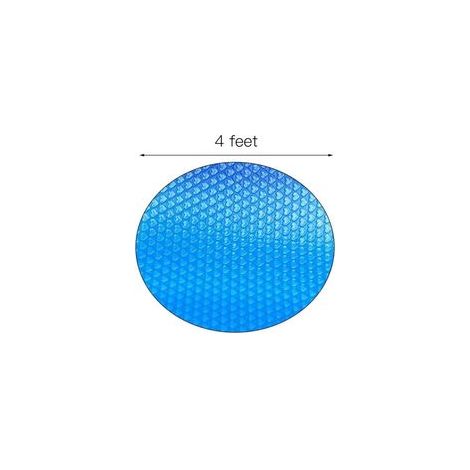 Bâche de piscine solaire ronde 120 cm – Film isolant thermique – Réduit l'évaporation et protège des UV – Chauffage de bassin extérieur (1/5)