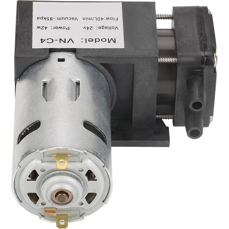 Mini pompe à vide sans huile 24 V CC – Débit de 85 kPa et 40 L/min pour gaz et air
