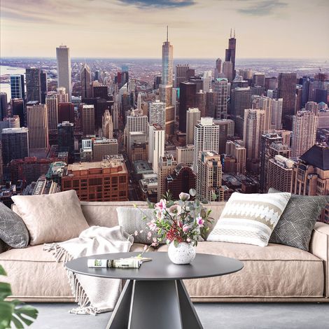 Papier peint panoramique - Panorama New York - 130 cm x 87 cm (1/4)