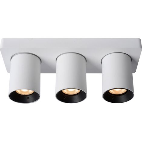 Lucide NIGEL - Deckenstrahler - LED Dim to warm - GU10 - 3x5W 2200K/3000K - Weiß (1/5)