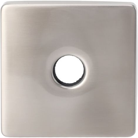 Extra Grosse Bouche de Douche Plaque de Couverture Décorative 304 Construction en Acier Inoxydable Décor de Salle de Bain (Électropulaire) (BLACK) (Brossé) (1/5)