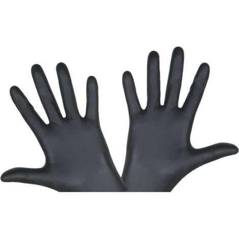 cbm Black Mamba Guantes Nitrilo Negro Talla 9 100 unidades