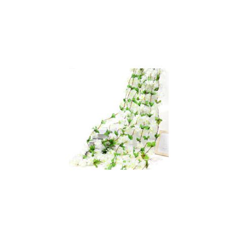 pièces 230 cm vignes de fleurs de cerisier artificielles, plantes suspendues guirlande de soie fausses fleurs de cerisier pour les mariages maison fête jardin artisanat art décor-Crezuo