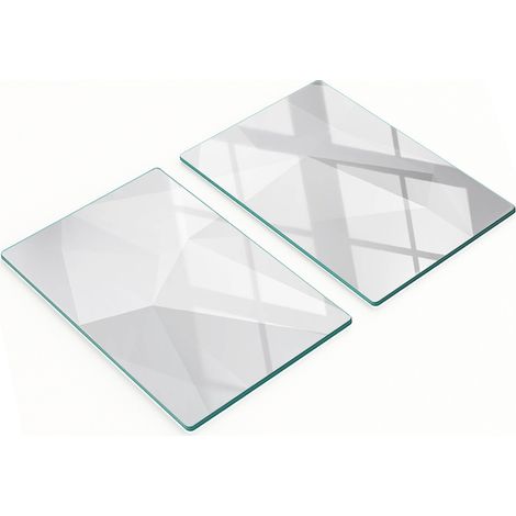 Taglieri e vassoi decorativi in vetro con motivo astratto, 2x40x52 cm (1/5)