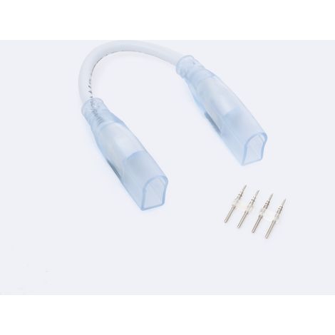 Verbinder Doppelt LED-Streifen Neon Dimmbar 220V SFLEX8 mit Kabel Einfarbig